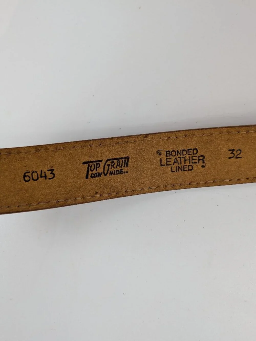 Vintage Dore's Jeans Ville Leather Belt Denim Jean Inset Mens 32 x 1.5